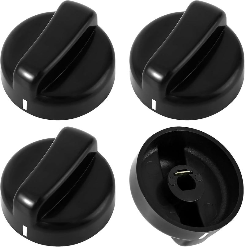 Lconvicely 4-Pack D-Shape Heater Knob Replacement – Universal Patio Heater Replacement Parts for Gas Fireplaces, Fire Pits & Grills – Durable, Easy to Install for Most Patio Heaters and Gas Fireplaces - Image 1